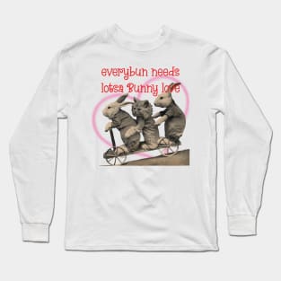 Everybun needs Bunny love + Kitten Long Sleeve T-Shirt